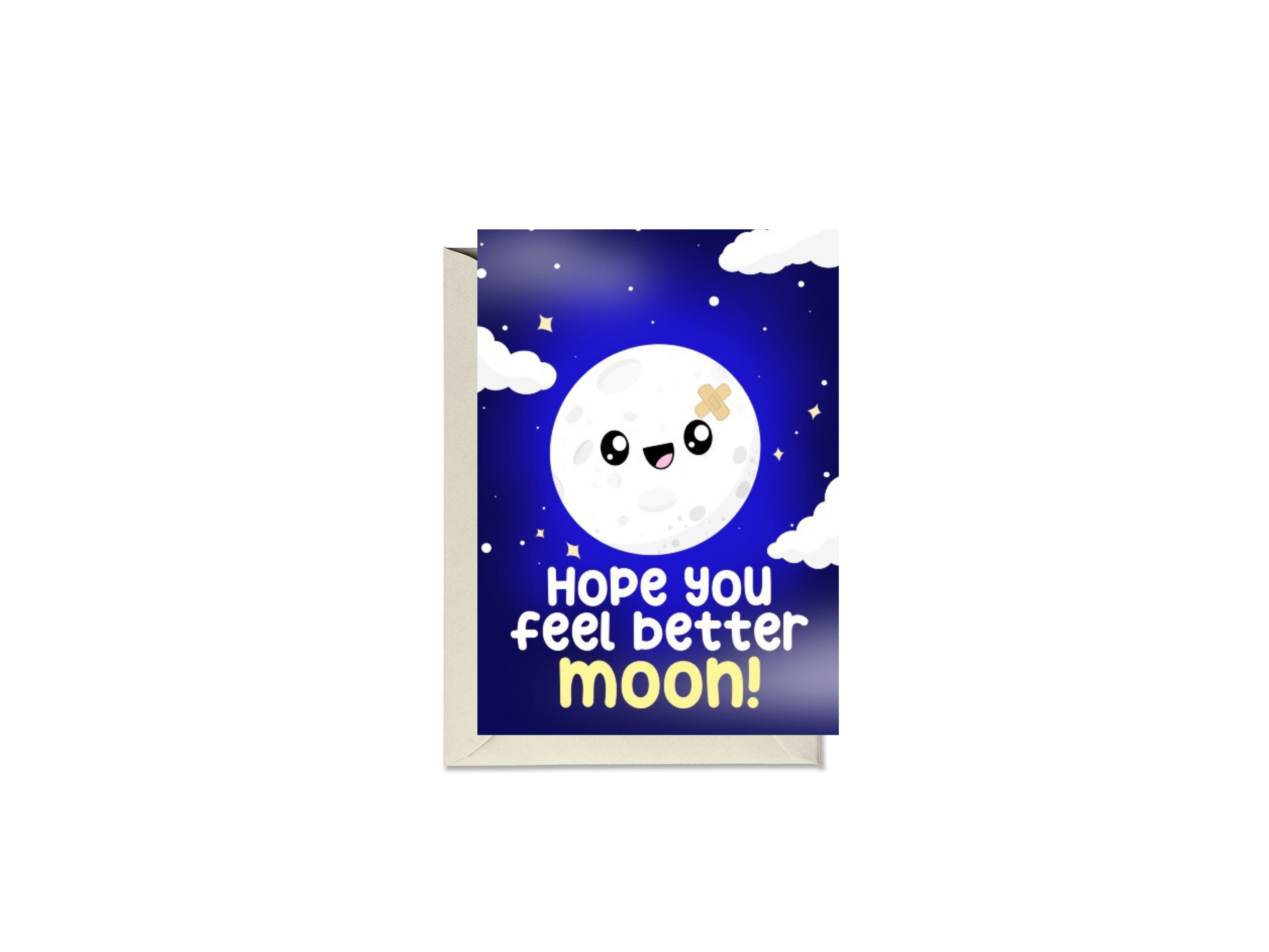 Hope You Feel Better Moon Card