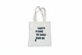 Can’t Come My Dog Said No Paw Print Tote Bag