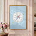 Roam Free Compass Poster