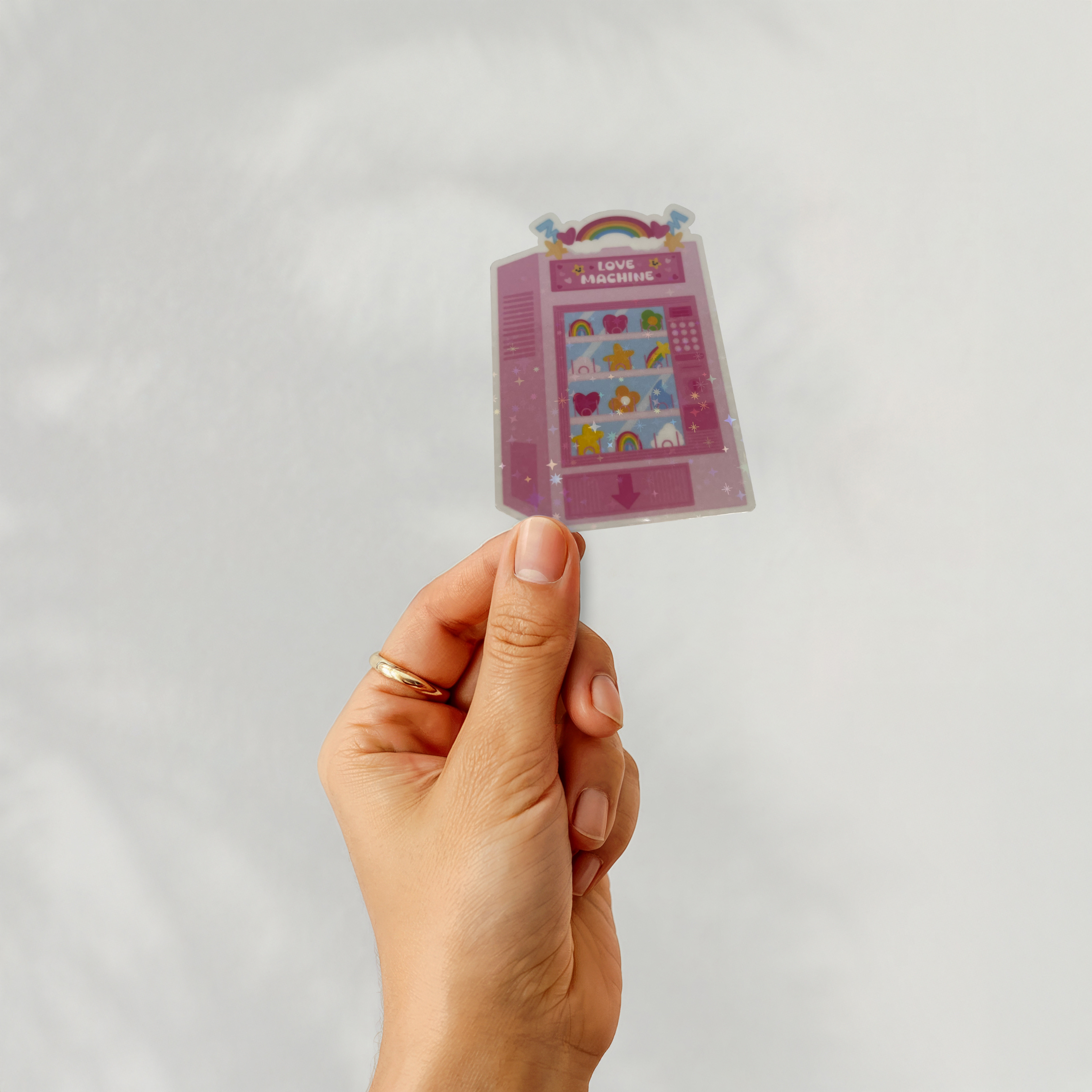 Love Machine Vending Machine Sticker