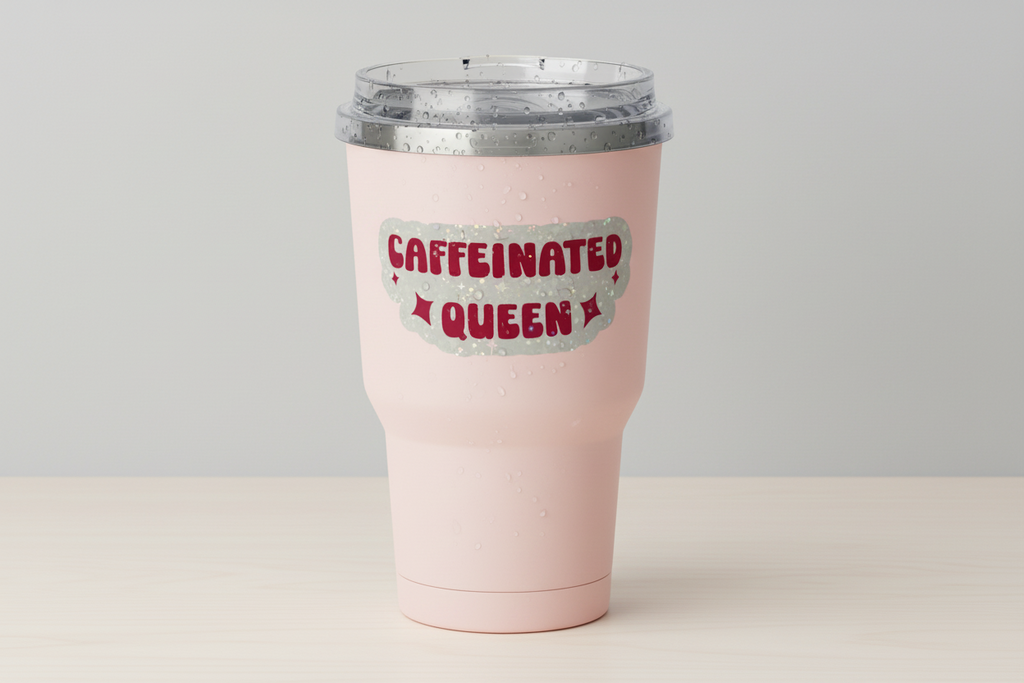 Caffeinated Queen Sticker