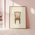 It’s Okay To Step Away Chair Poster