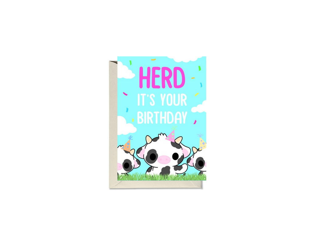 Herd It’s Your Birthday Cow Card