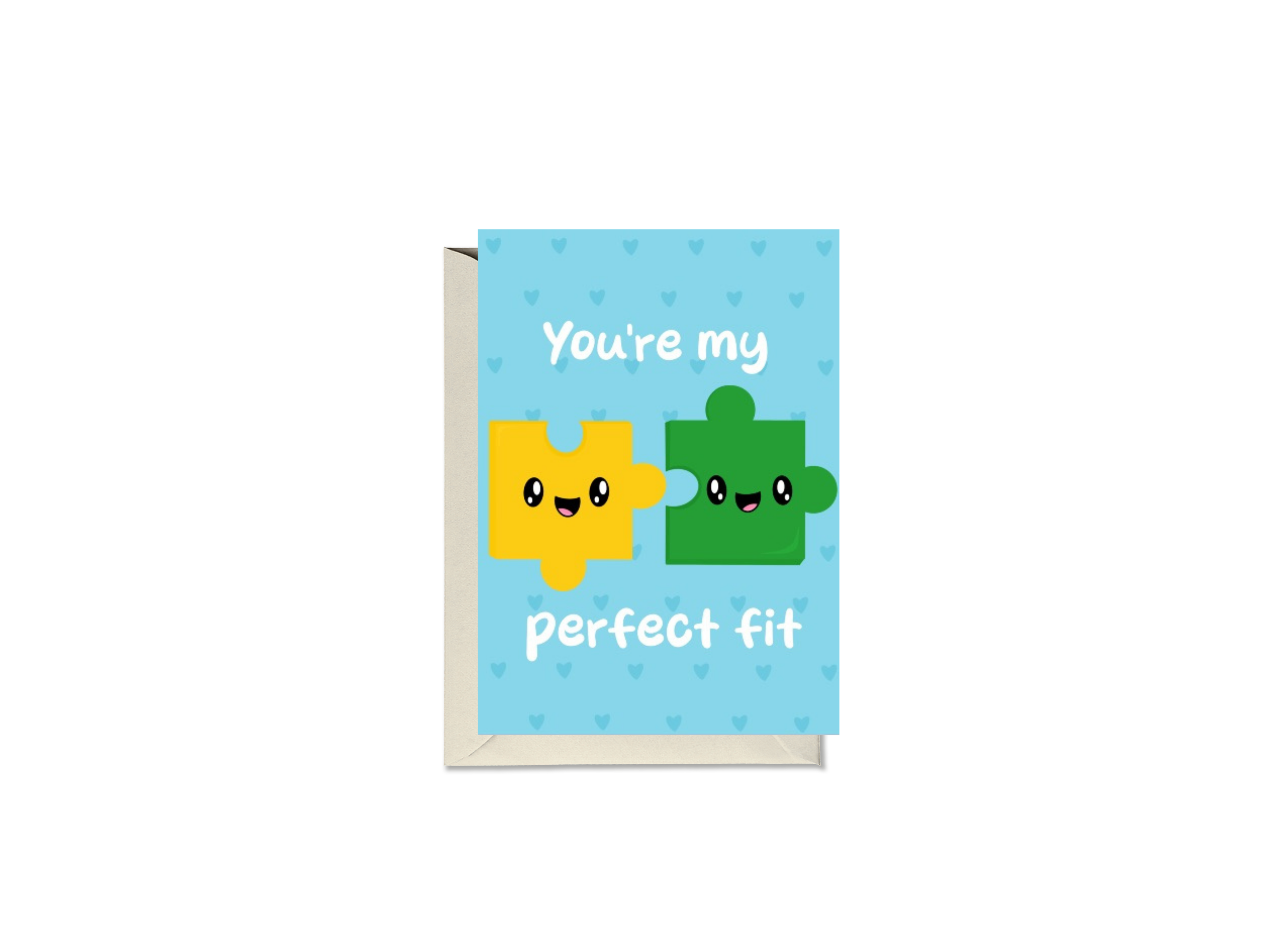 You Are My Perfect Fit Jigsaw Pieces Card