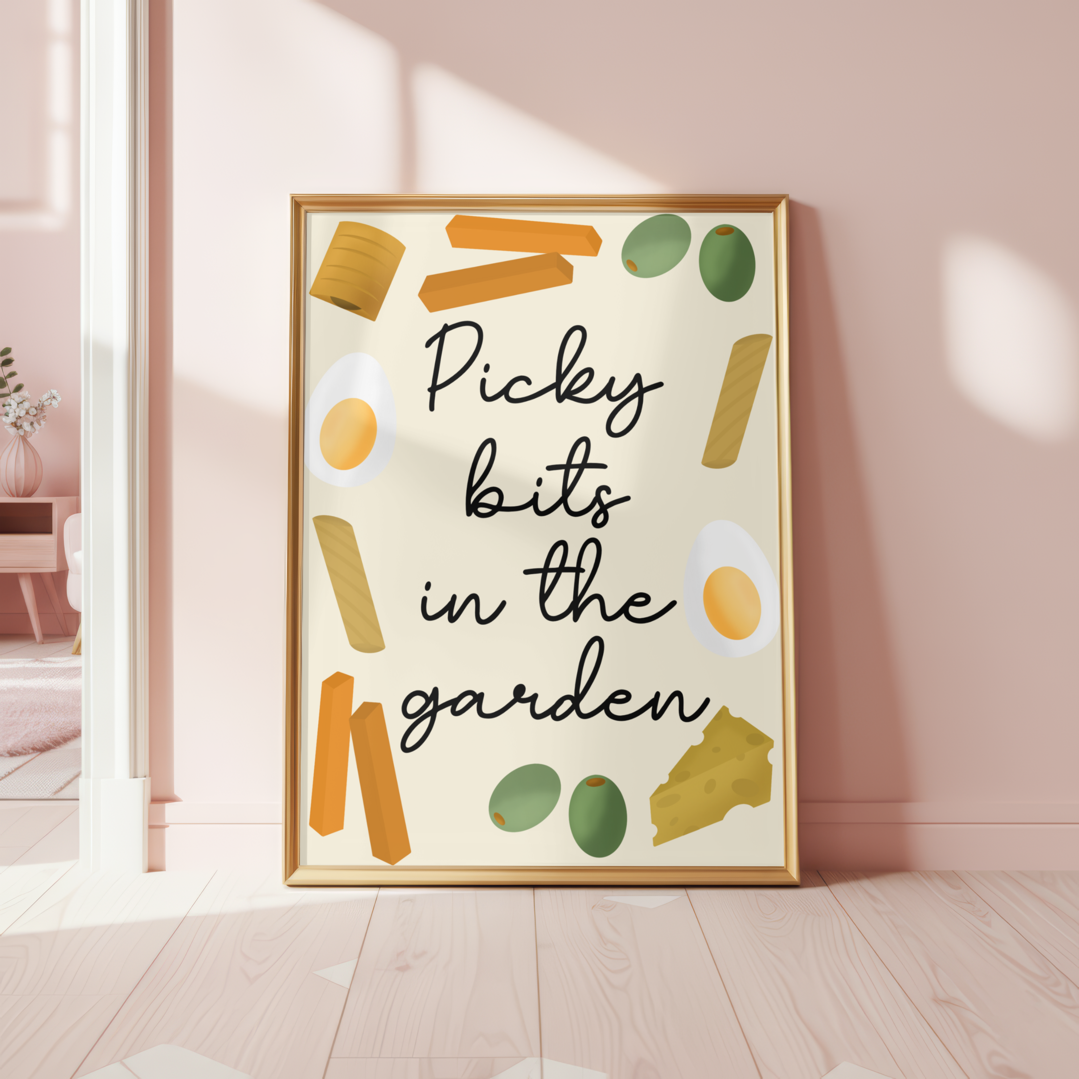 Picky Bits In The Garden Poster