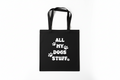 All My Dogs Stuff Paw Print Tote Bag