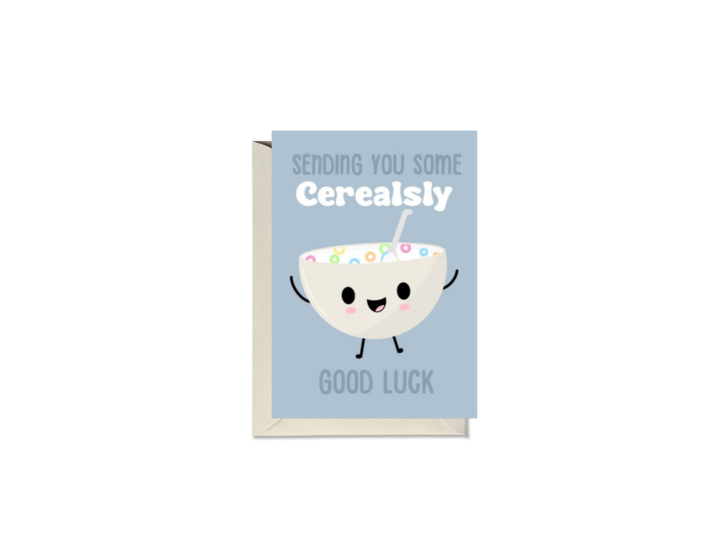 Sending You Some Cerealsly Good Luck Card