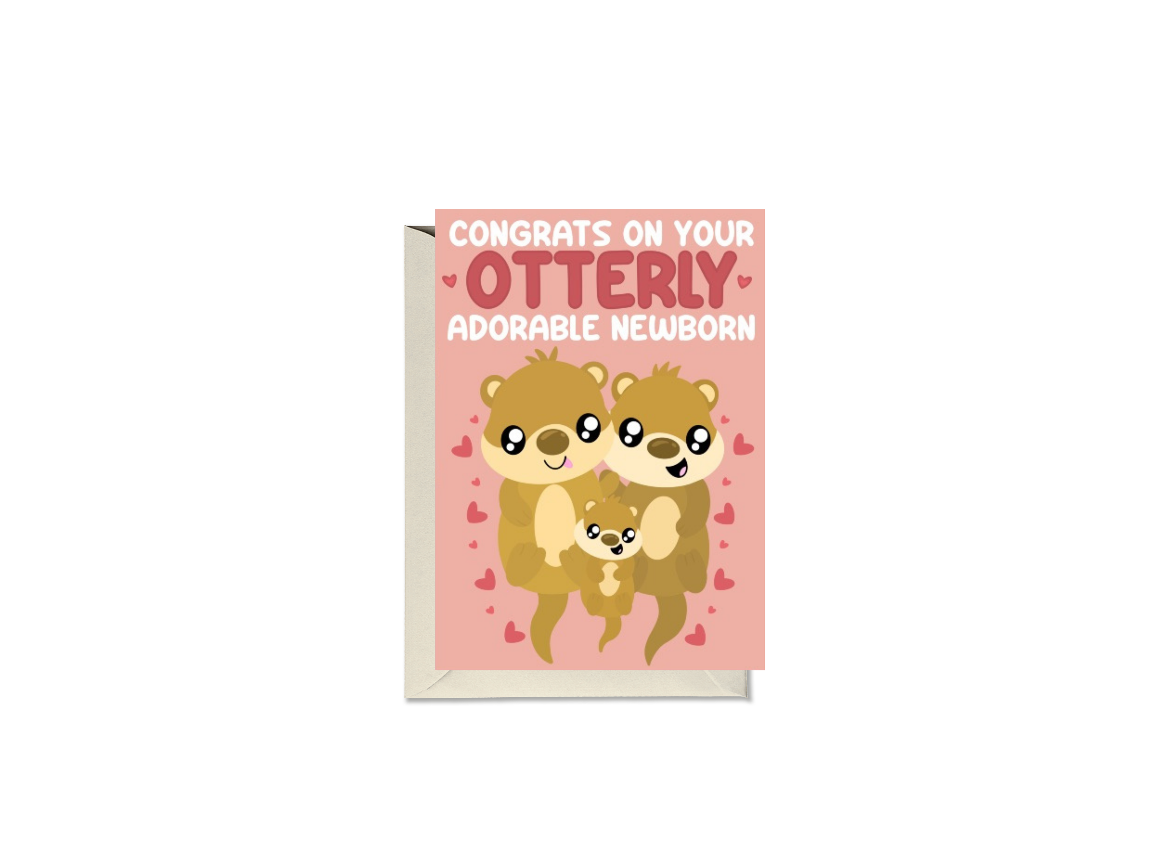 Congrats On Your Otterly Adorable Newborn Card