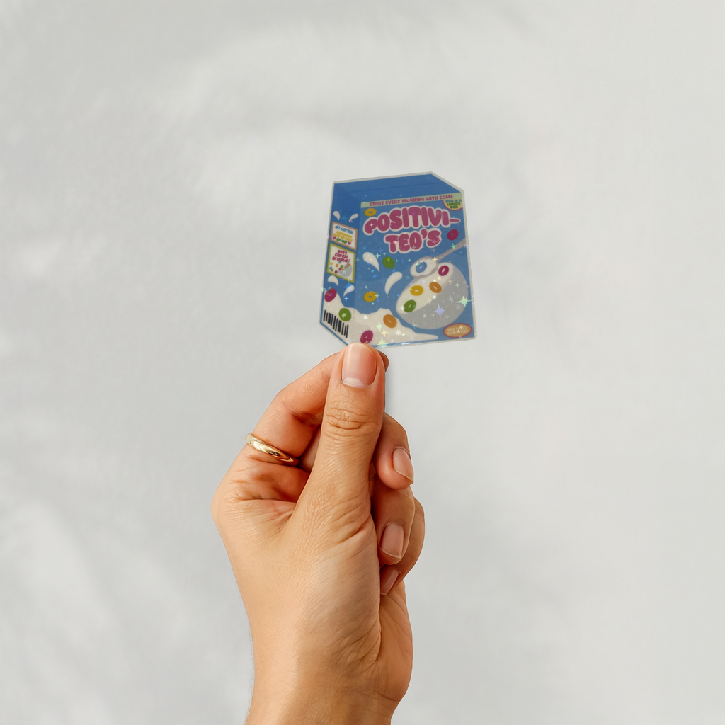 Positivi-teos Cereal Box Sticker