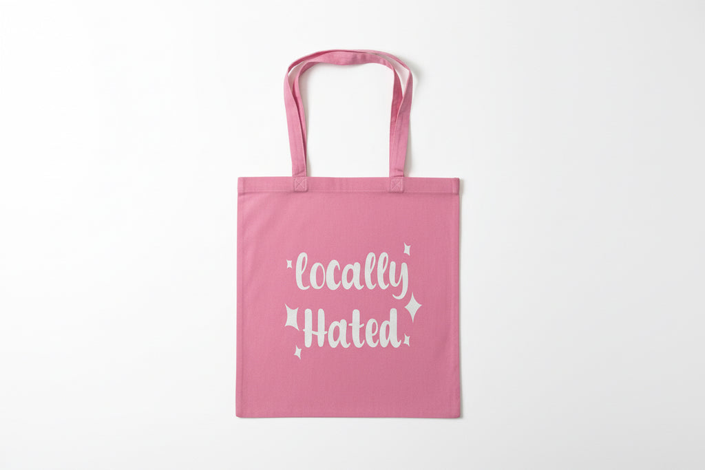 Locally Hated Sparkly Tote Bag