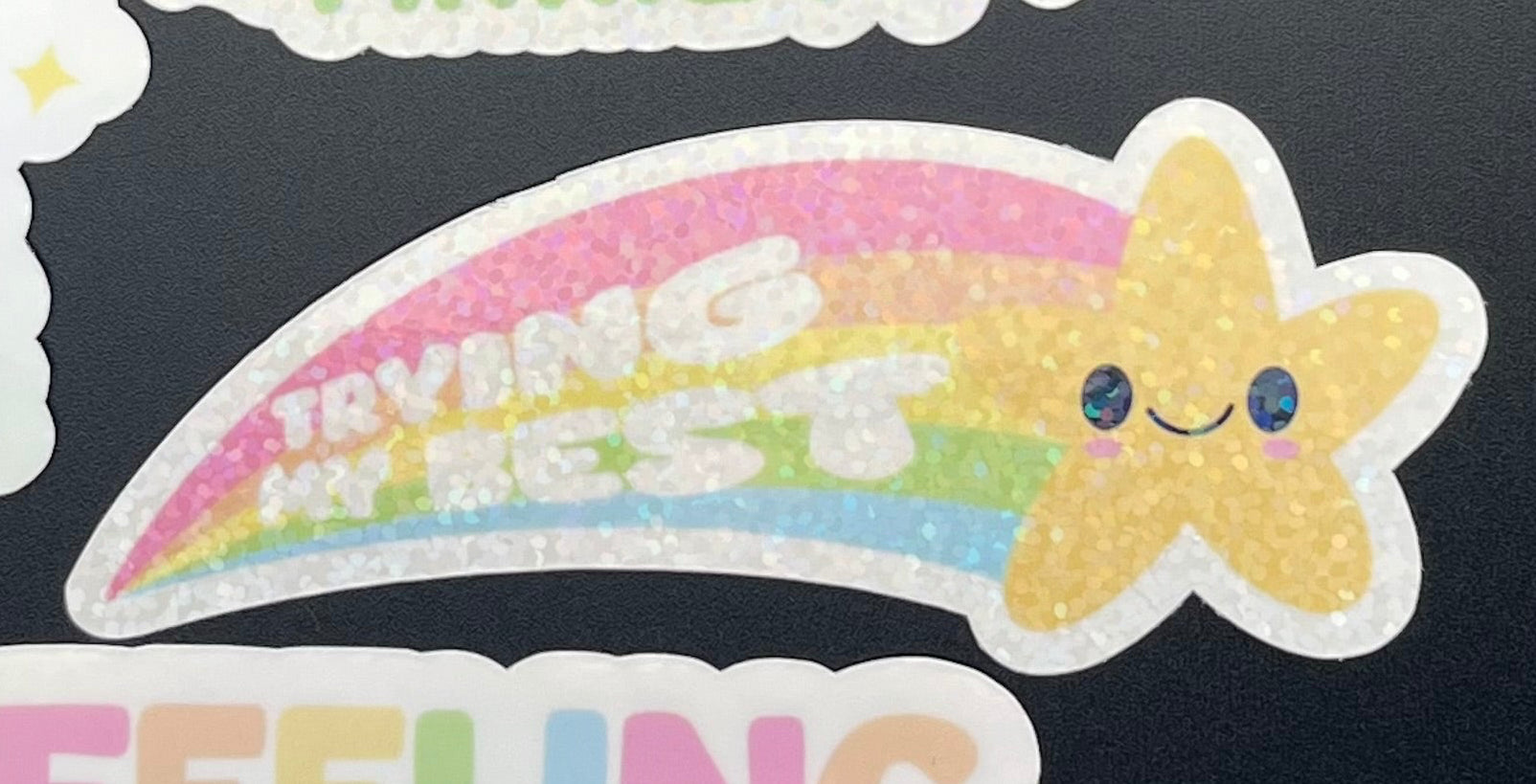 Trying My Best Shooting Star Sticker