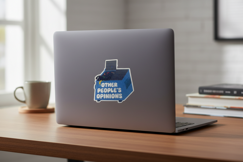 Other People’s Opinions Bin Sticker