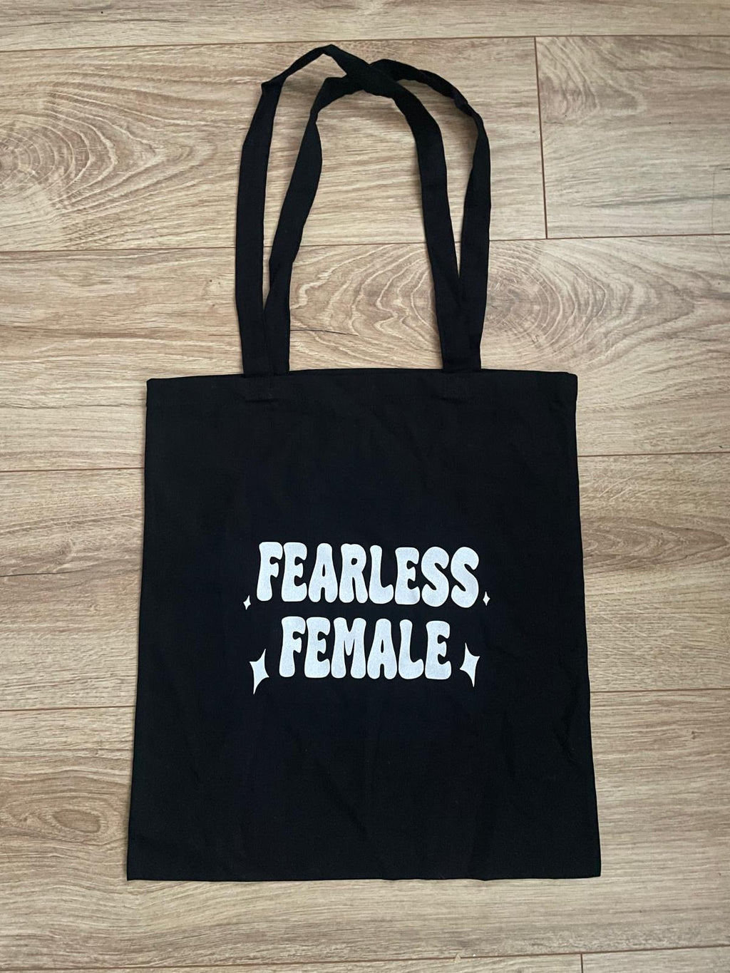 Fearless Female Sparkly Tote Bag