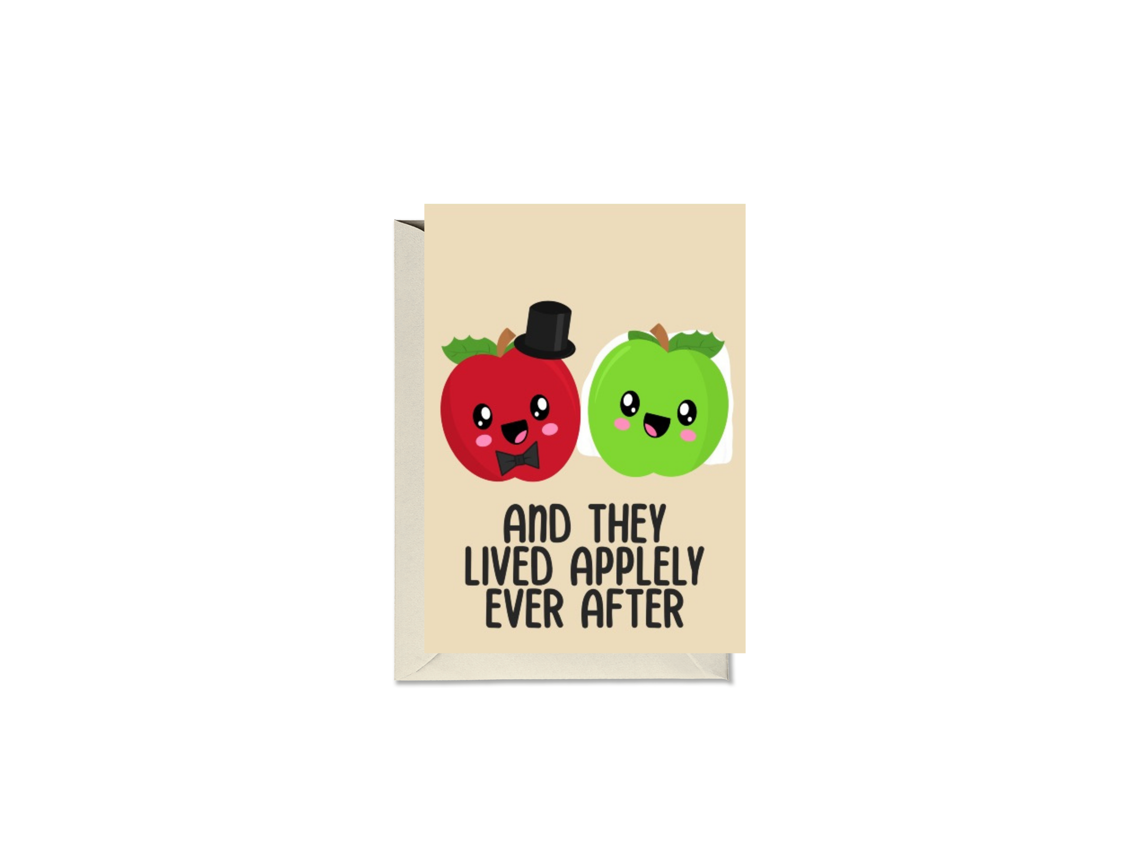 And They Lived Appley Ever After Card