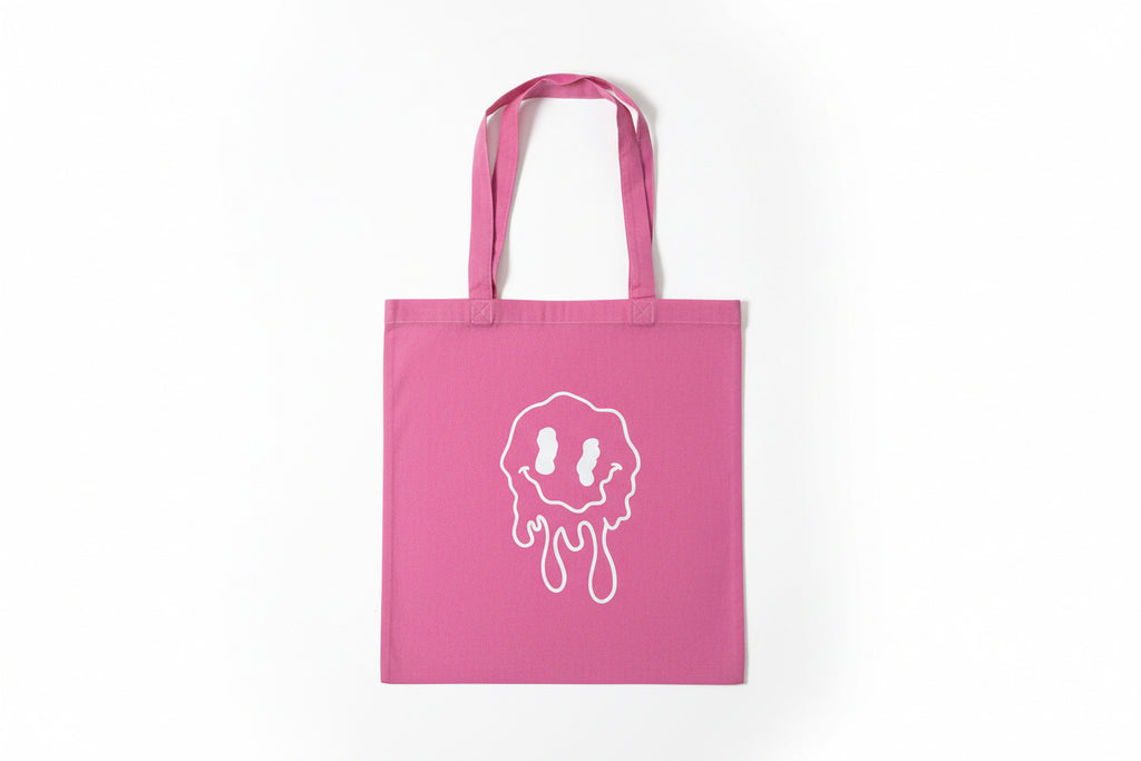 Drippy Smiling Face Tote Bag