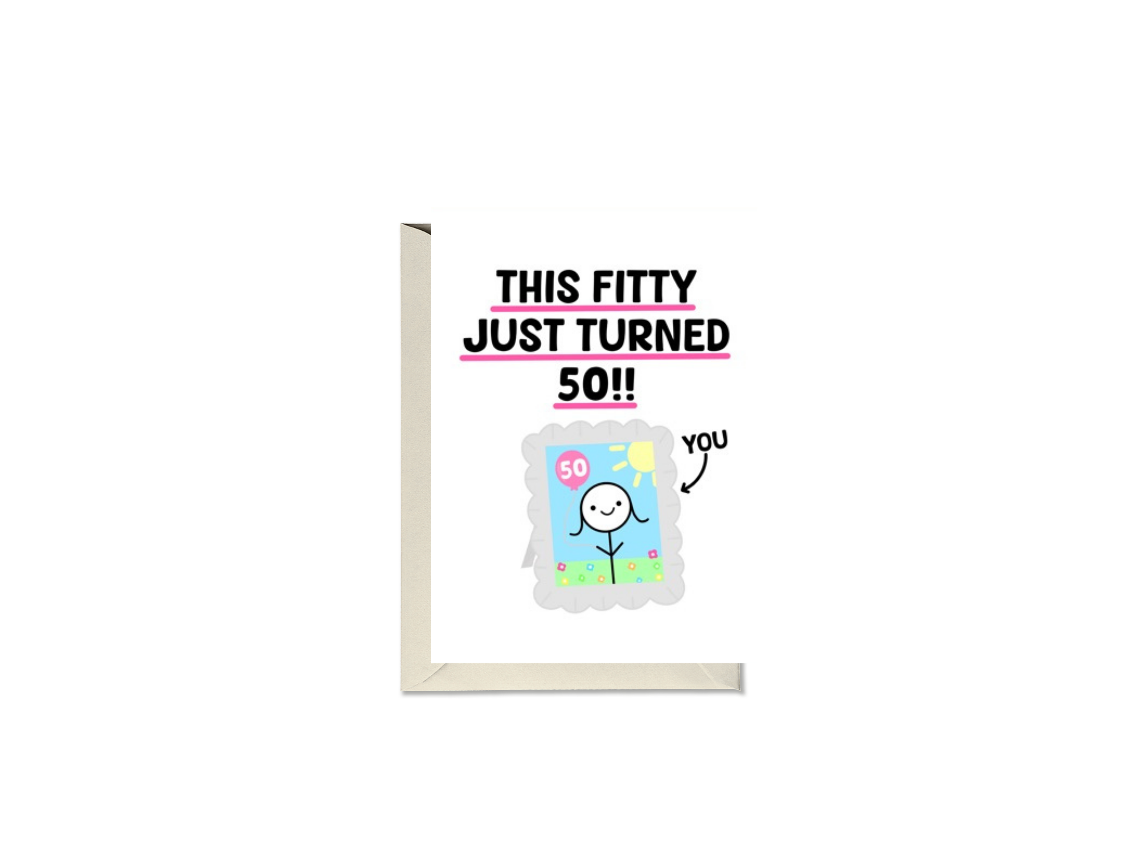 This Fitty Just Turned 50 Card