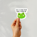 This Is How Your Email Found Me Frog Sticker