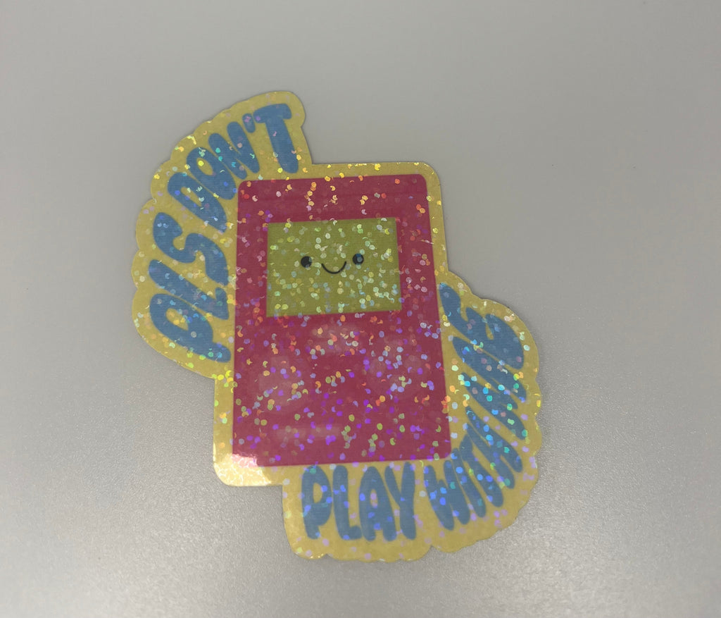 Pls Don’t Play With Me Console Sticker