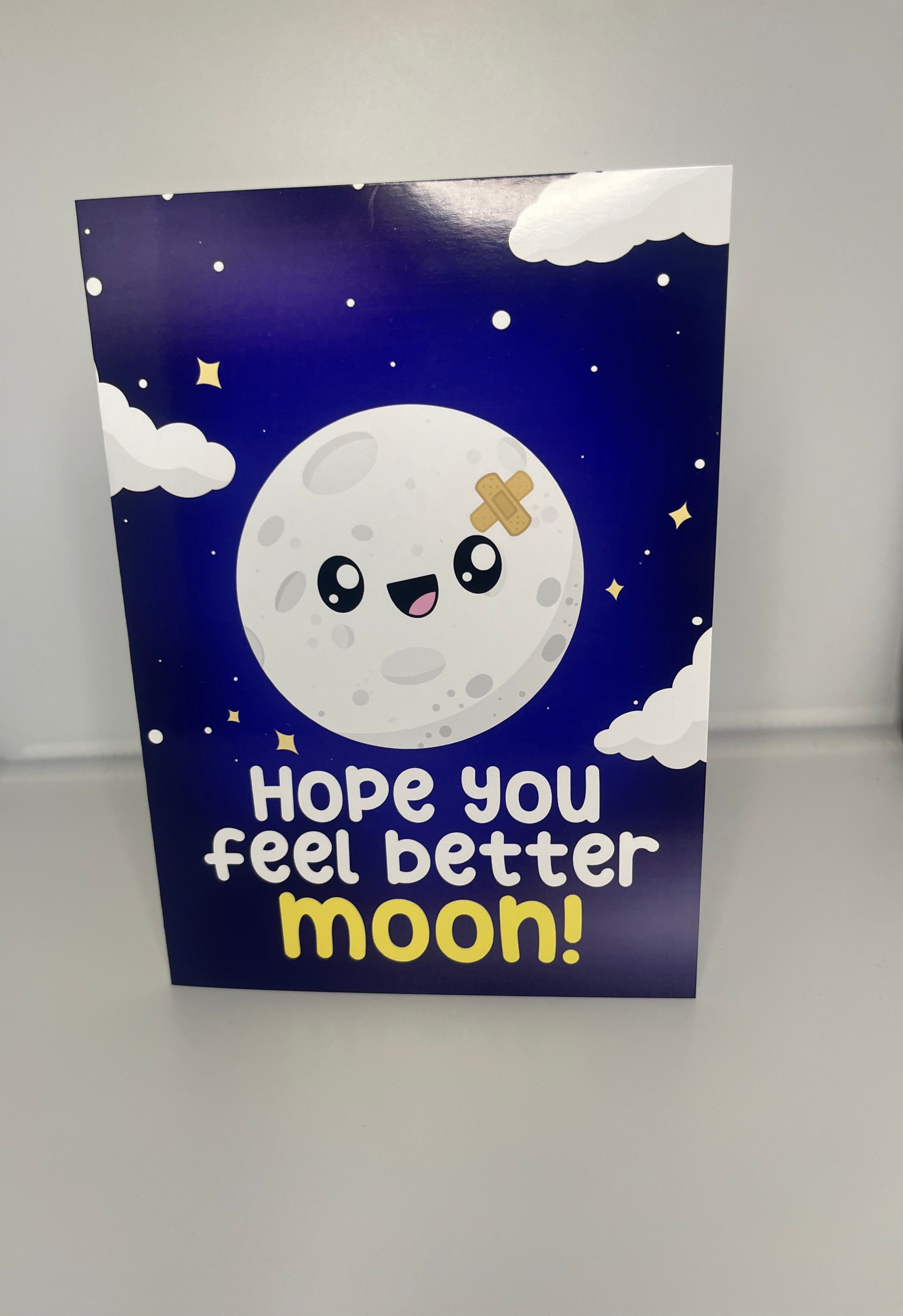 Hope You Feel Better Moon Card
