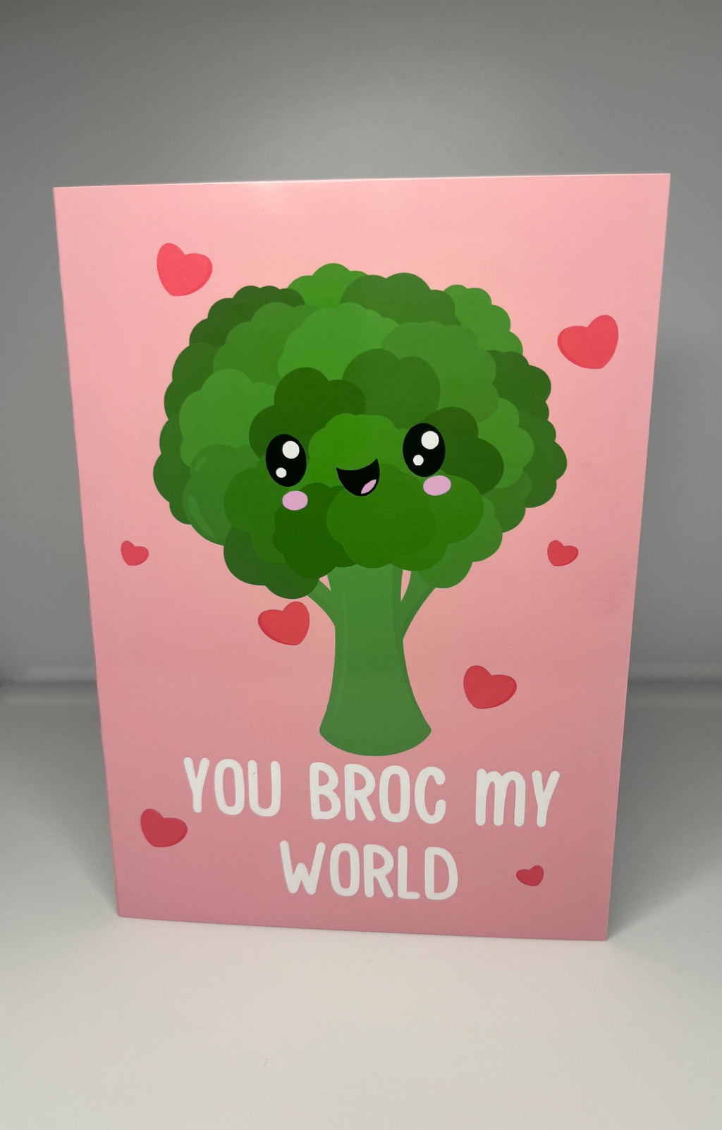 You Broc My World Broccoli Card