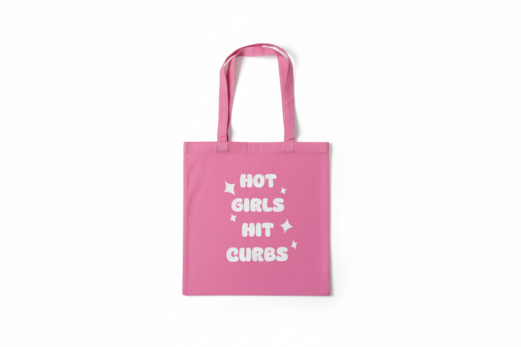 Hot Girls Hit Curbs Star Tote Bag