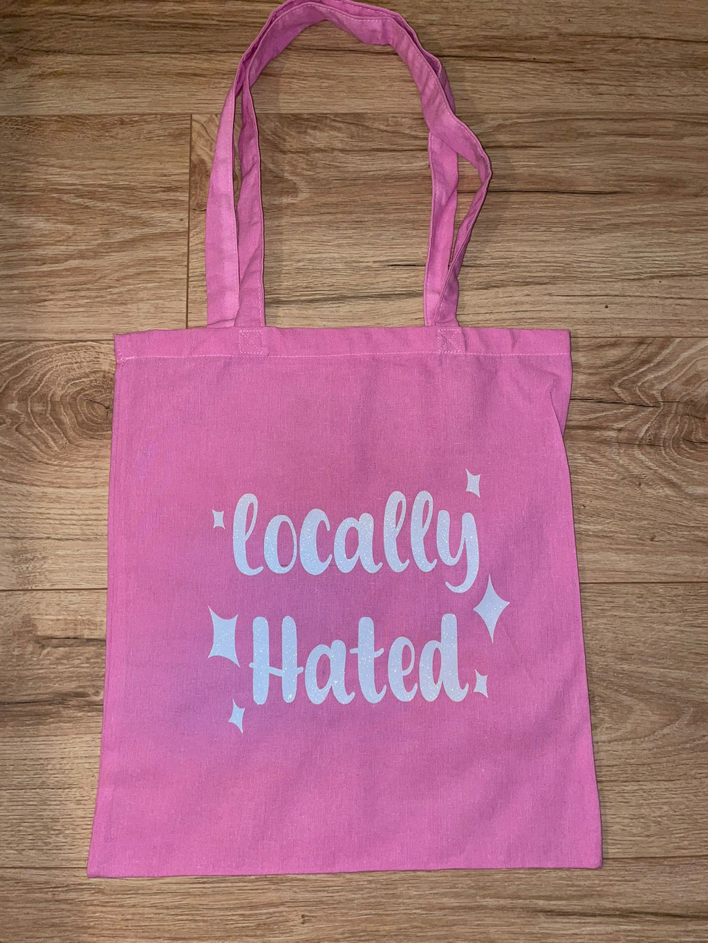Locally Hated Sparkly Tote Bag