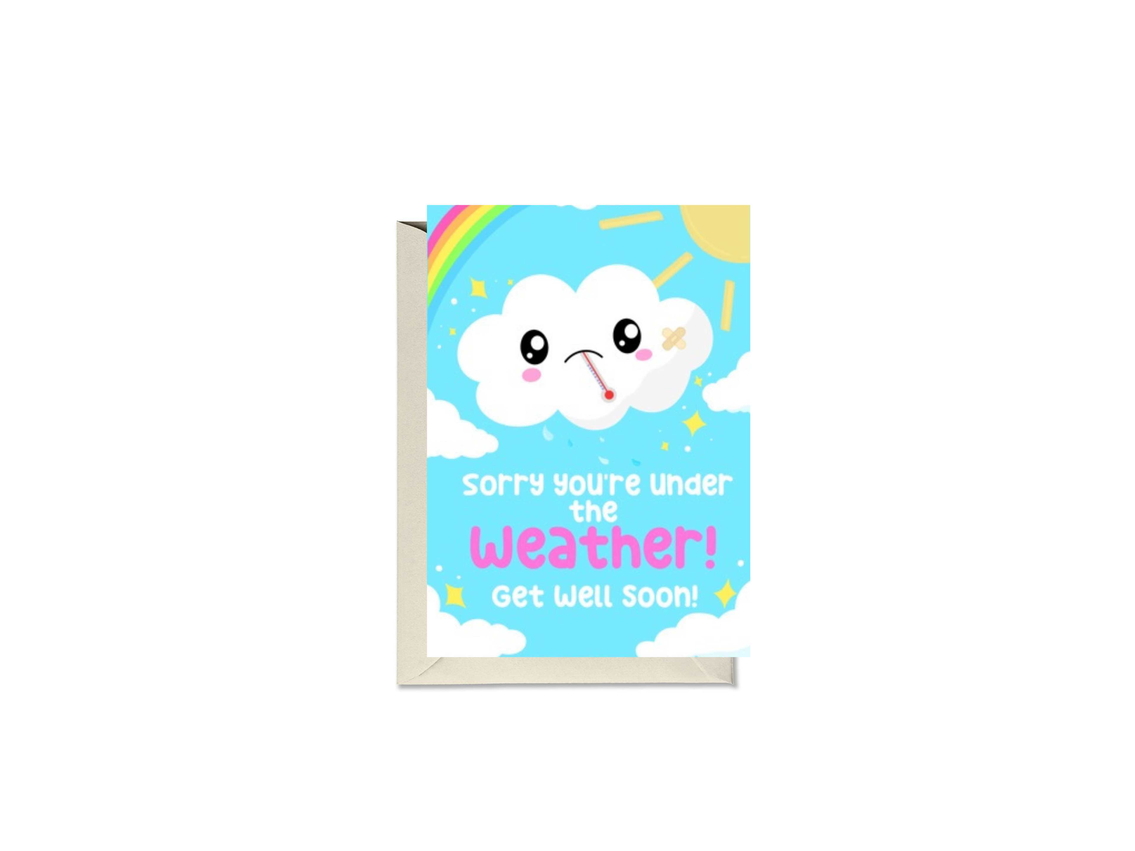 Sorry You’re Under The Weather Cloud Card