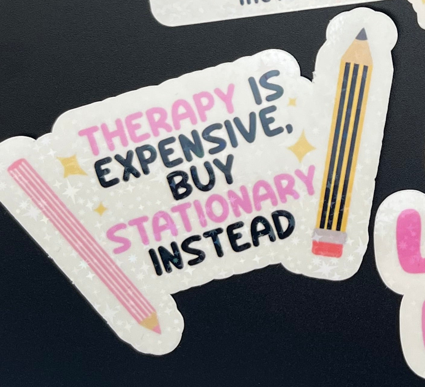 Therapy Is Expensive Buy Stationary Instead Sticker