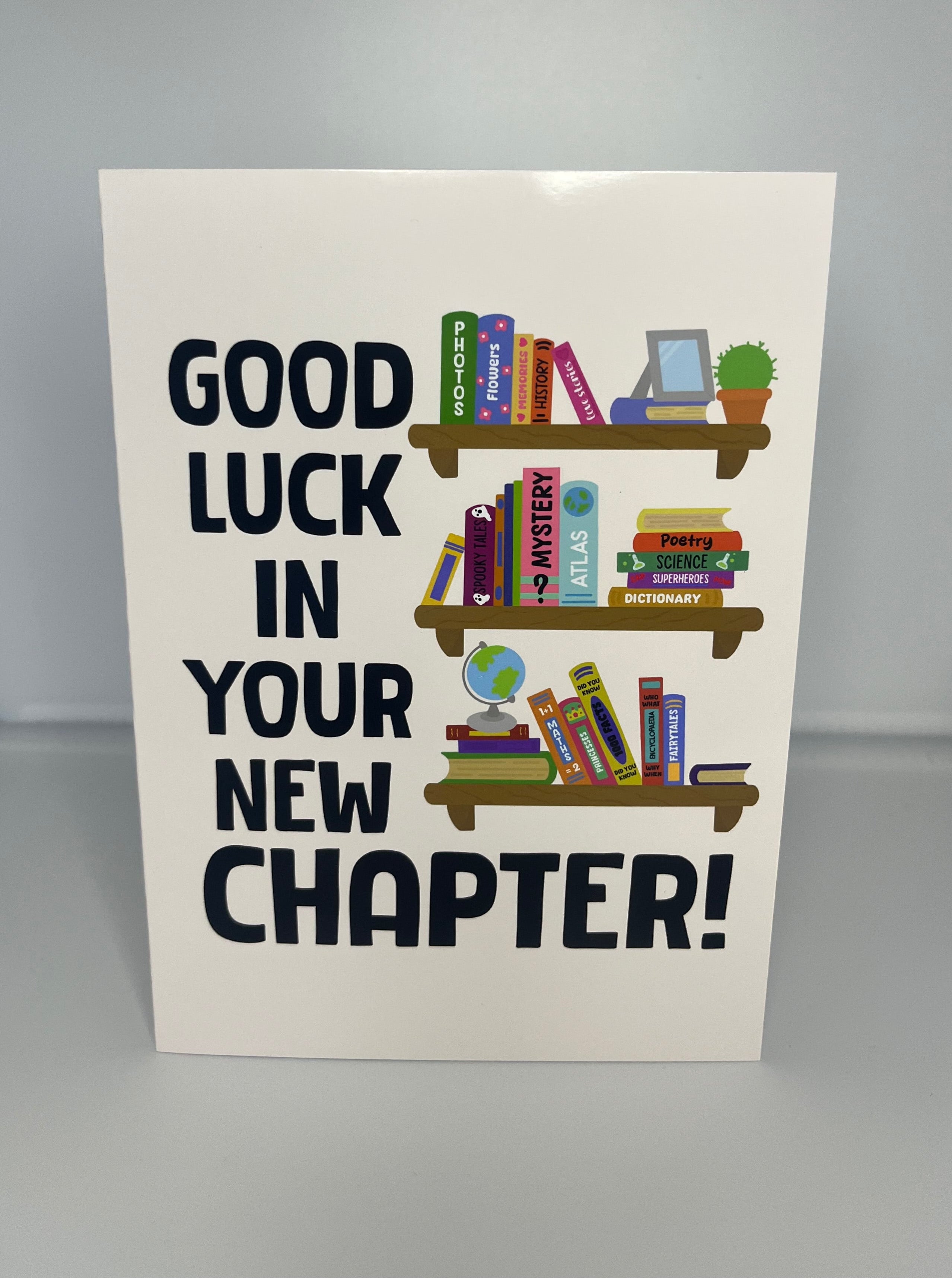 Good Luck In Your New Chapter Card
