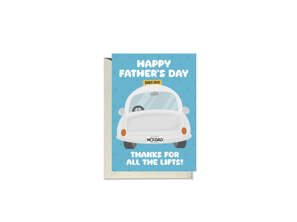 Happy Father’s Day thanks for the lifts card