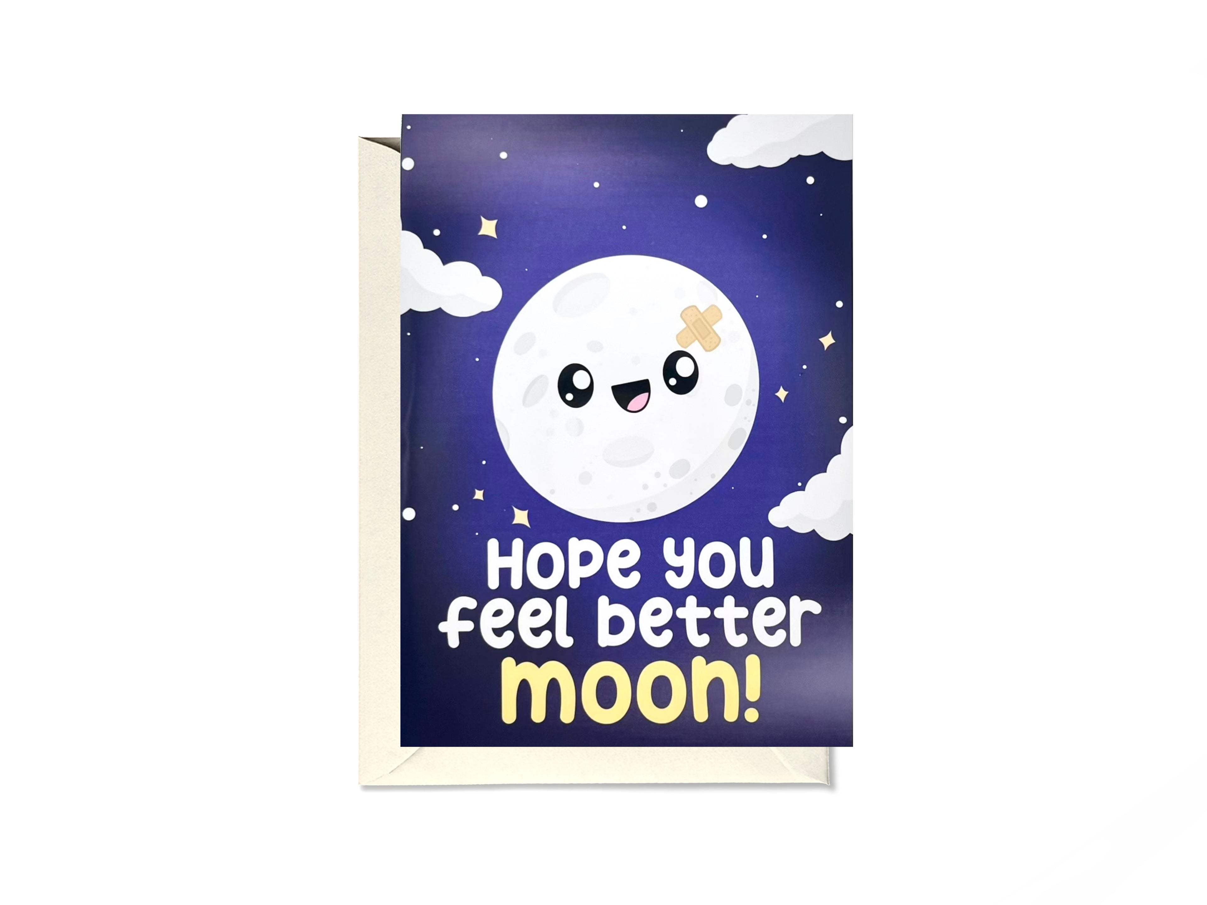 Hope You Feel Better Moon Card