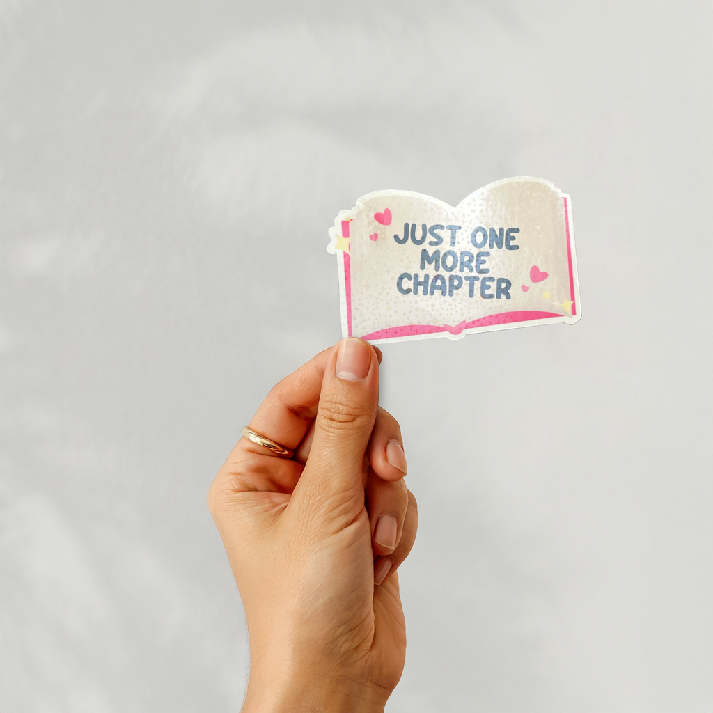 Just One More Chapter Book Sticker