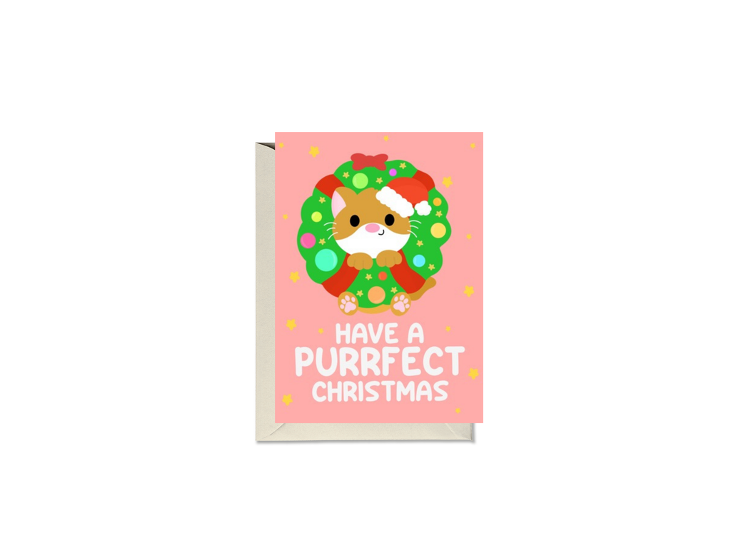Have A Purrfect Christmas Cat Card