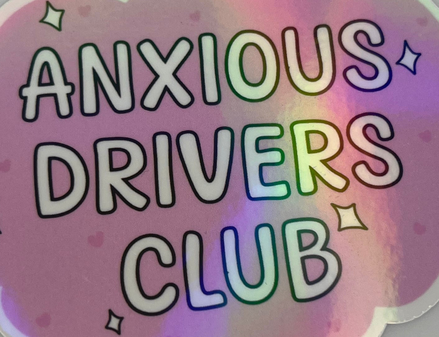 Anxious Drivers Club Sticker