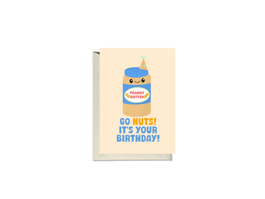 Go nuts! It’s Your Birthday! Peanut Butter Jar Card