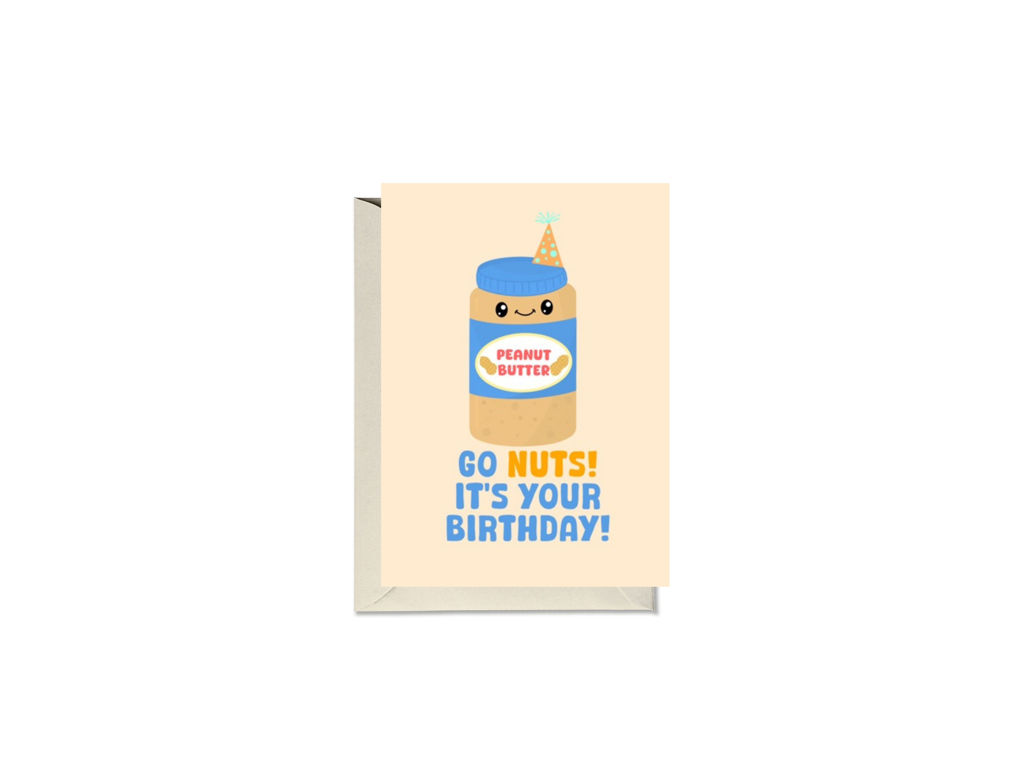 Go nuts! It’s Your Birthday! Peanut Butter Jar Card