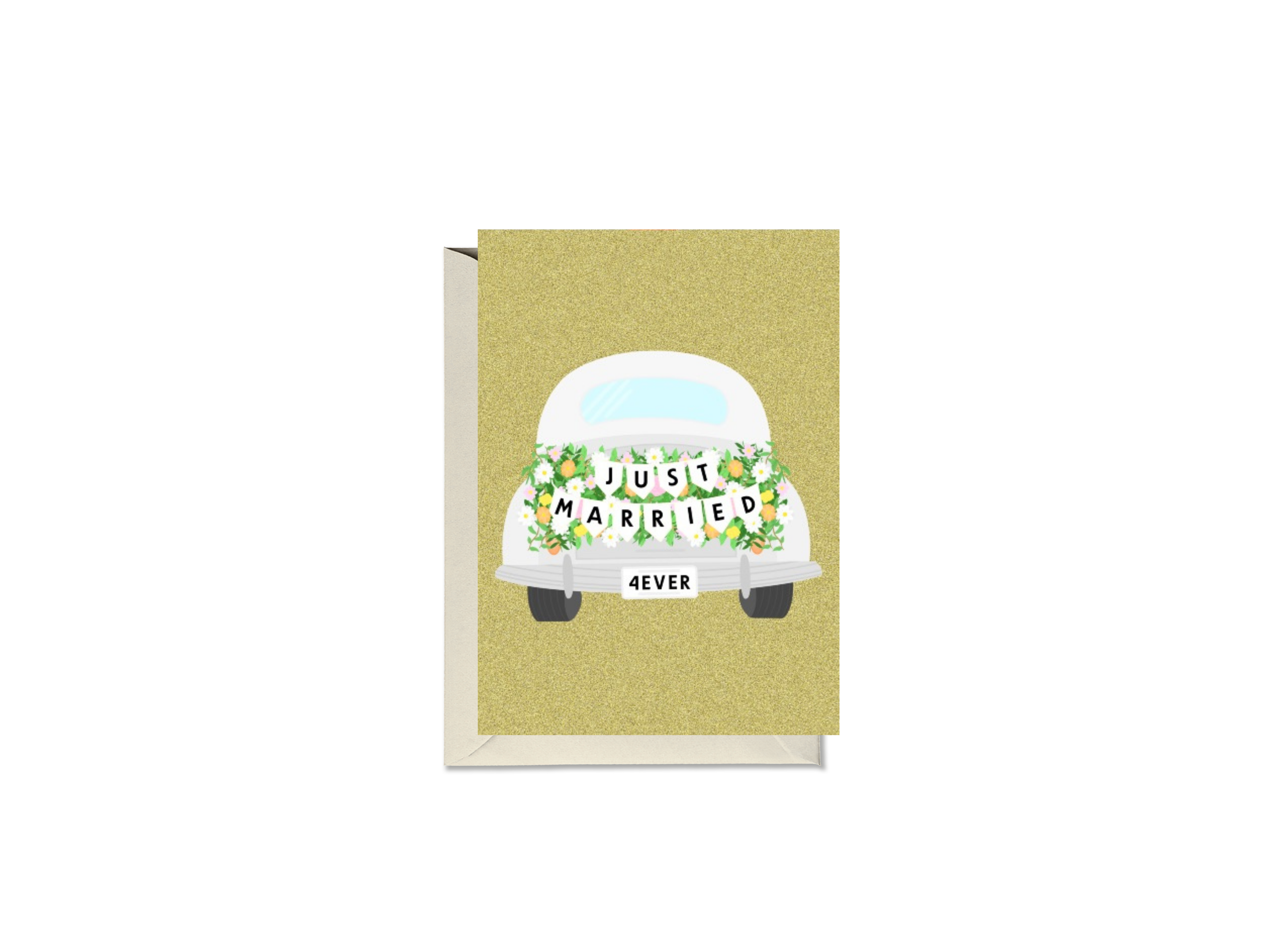 Just Married Car Card
