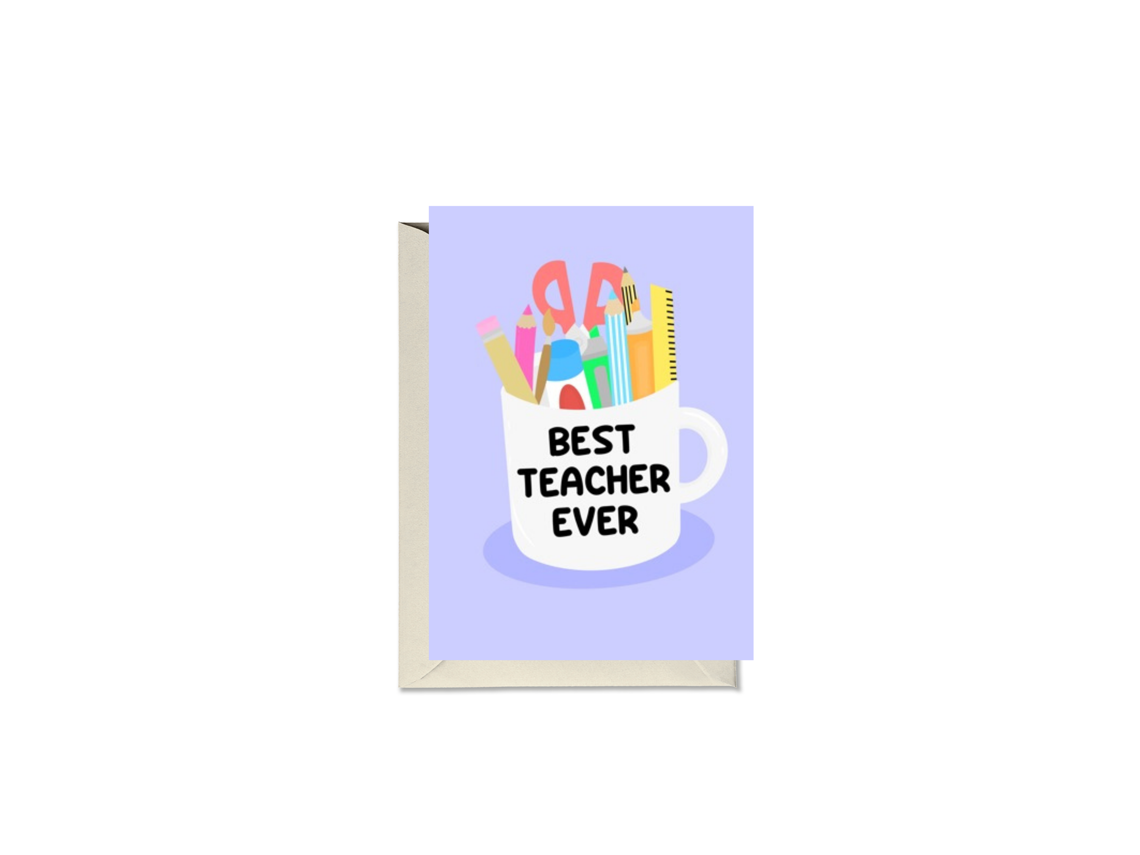 Best Teacher Ever Mug Card