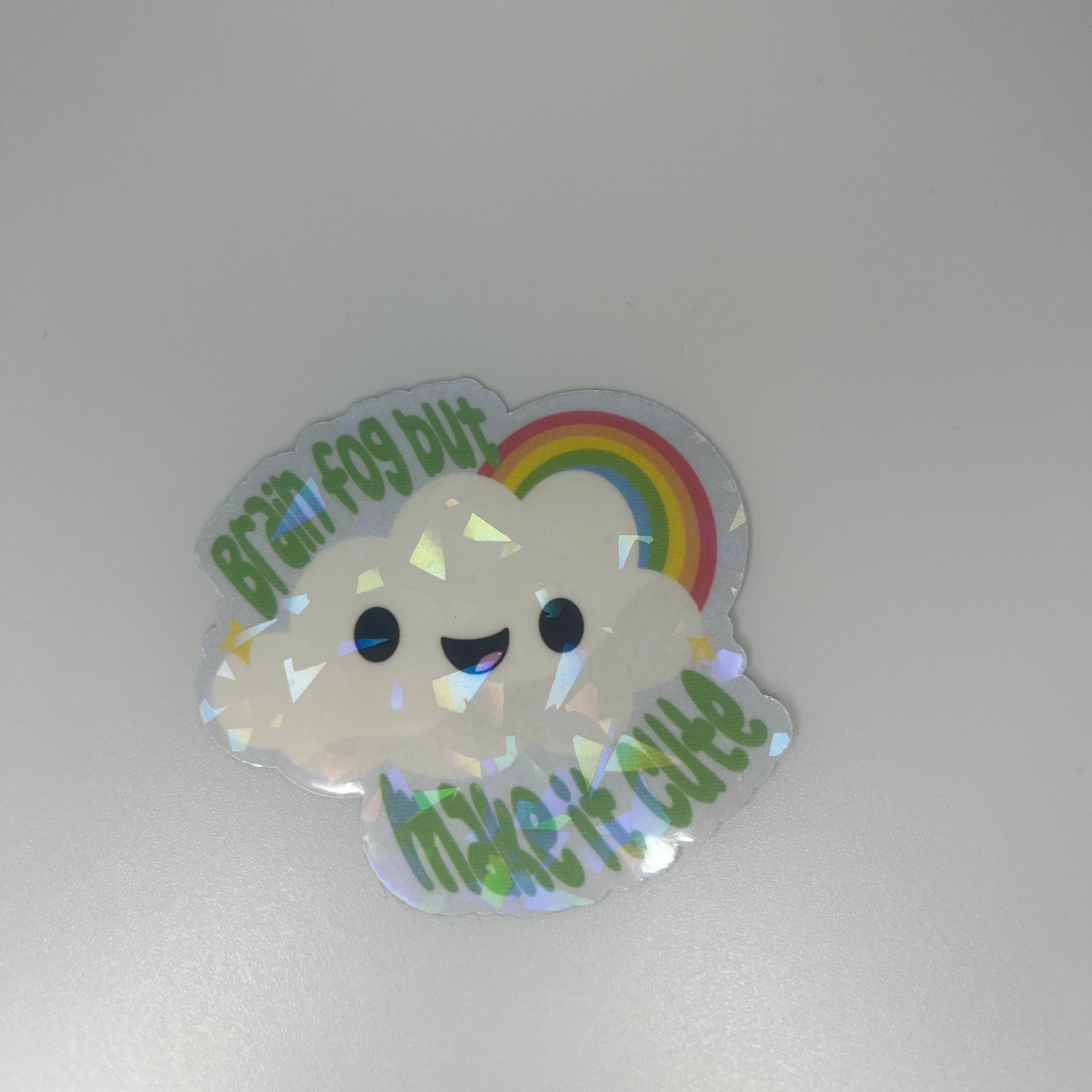 Brain Fog But Make It Cute Cloud Sticker